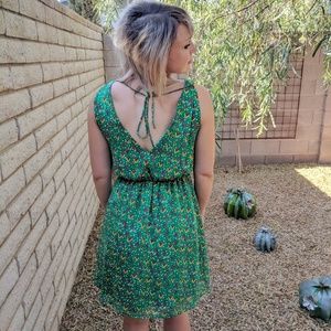 Green summer dress